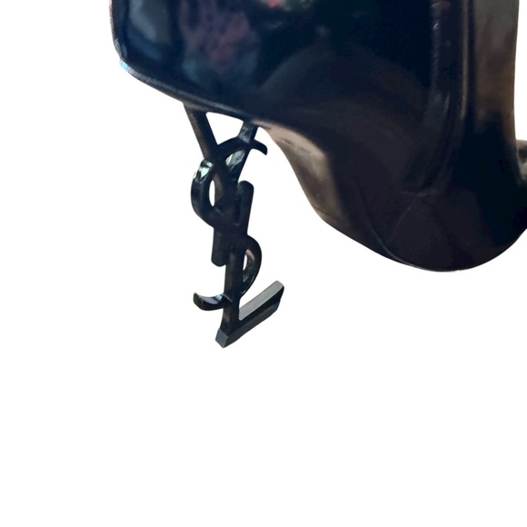 Saint Laurent Opyum 110 Patent Leather YSL Stiletto Heel  Boots NEW EU 39 US 9 - Picture 5 of 11